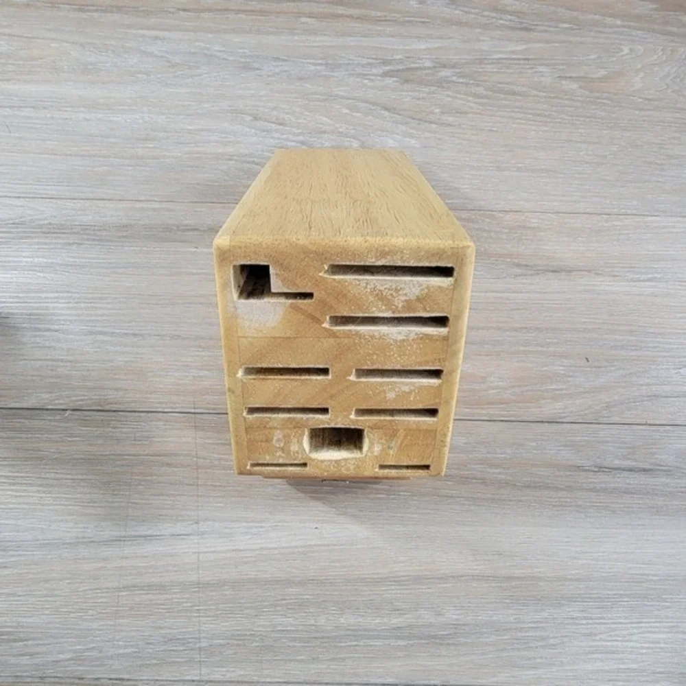 Zwilling J A Henckels Wooden Knife Block Holder 16 Slot Block Organizer